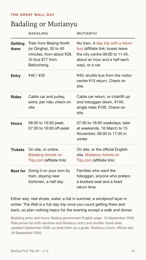 Great Wall comparison page